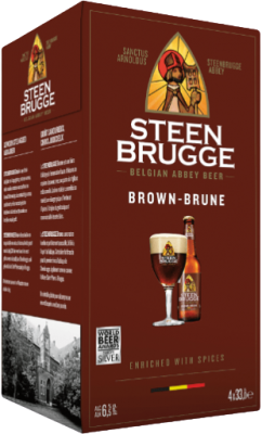 Steenbrugge Bruin 4-pack met flesjes van 0,33l